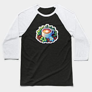 Coffee Vintage Bean Pixel Art Retro Food Since Baseball T-Shirt